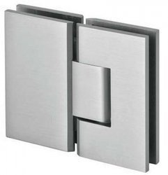 Frameless Door 180° Spring Hinge  (wall-glass) / Satin, Polish