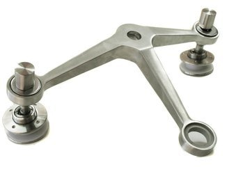 3 x Ø27 mm Spider Glass Holder/ AISI 316/ Satin