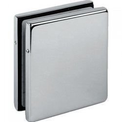 Frameless Door 4 Panels Clamp / Satin