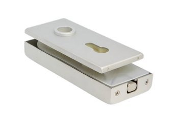 Glass Door  Magnetic Lock prepared for Cylinder and Handle