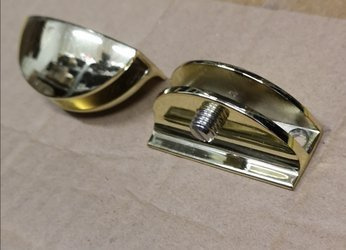 Glass Shelf Holder for 6 mm Glass / Polish, Satin, Gold Finishing