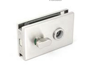 Bathroom Glass Door Magnetic  Lock with  Blockade Function (without Handle)
