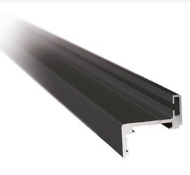 Z type Black Profile Set for Glass Door Frame, H=2300 mm