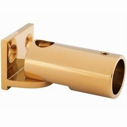 Ajustable Round Ø 19 mm Connector for Stabilizer (wall-raililg) / Brass Polish