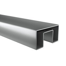 Glass Balustrade Rectangular Handrail,  60 x 25 mm, L - 2,95 m, anodized aluminium