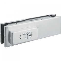 Frameless Bottom Lock with YALE Cylinder / Satin