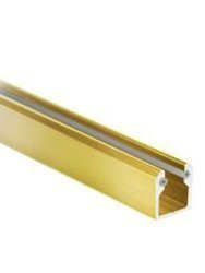 Brass Polish U Channel with Gaskets / L=230 cm