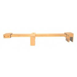 30x10 mm Shower Support Bar Kit  with Side Fixing /L=120 cm/ Gold Brushed