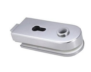 Glass Door Double-Action Lock  prepared for Handle  and Standard Cylinder