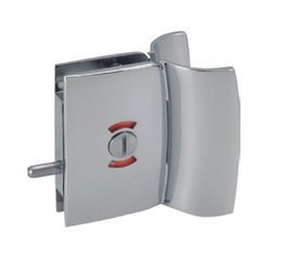Bathroom Glass Door Lock with Blockade Function