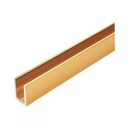 Brass Polish U Channel for Glass Shower / L=250 cm