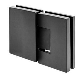 Glass Shower 180° Spring Black Hinge   (hidden screws) for loft