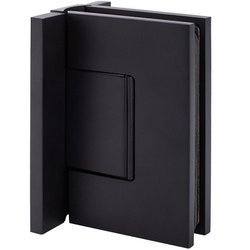 W2G Black Glass Shower Hinge  (hidden screws) for loft