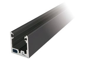 Fixed Panel 38x34 Black Profile with Seals for 10-10,76 and 12-12,76 mm Glass