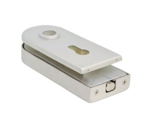 Glass Door  Magnetic Lock prepared for Cylinder and Handle