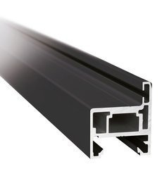 H type Black Profile Set for Glass Door Frame, H=2510 mm / Satin, Silver