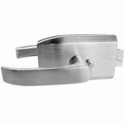 Glass Door Lock with Handle /Satin, Polish