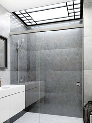 WALL-WALL Shower Sliding Door Set/Polish, Satin, Black, Gold