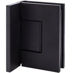 Black Glass Shower Hinge  with Masking Cap